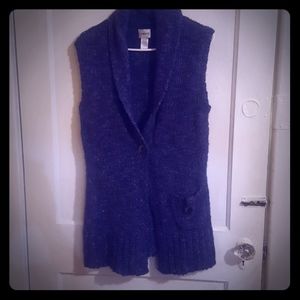 Sleeveless Sweater Duster